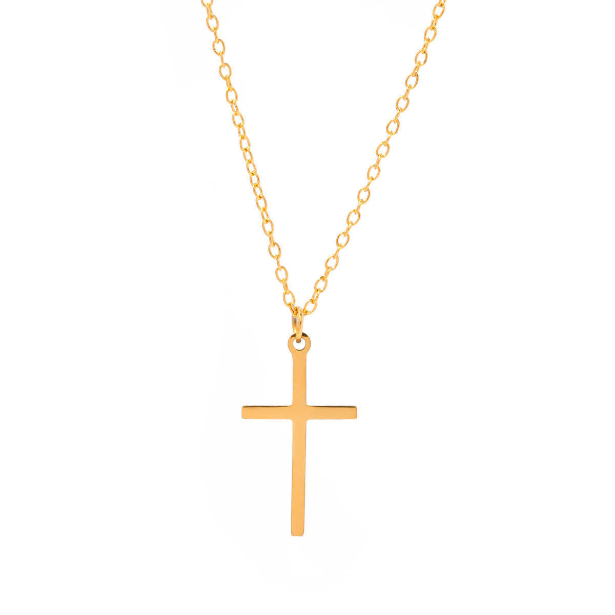 STAPLE CROSS NECKLACE